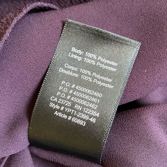 Aritzia Babaton Everly Camisole Size S Plum Purple V-Neck Spaghetti Strap Fairy - Picture 16 of 16